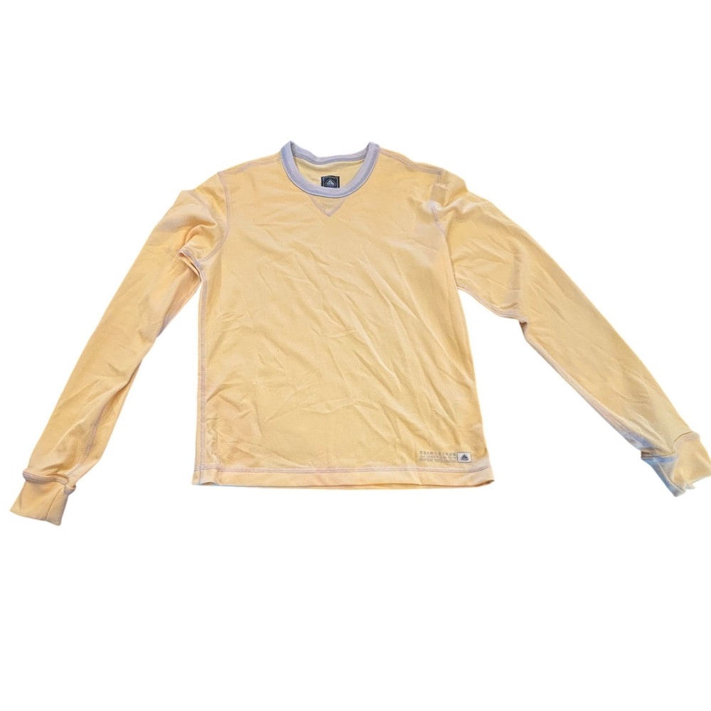 Nike ACG Dri-FIT Base Layer Long Sleeve Shirt Yellow Mens Medium M 8-10